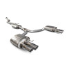 Audi A5 (b8), 12-16, Res Cat-back System, Quad Outlet, Polished Daytona Trims