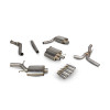 Audi A5 (b8), 12-16, Res Cat-back System, Quad Outlet, Polished Daytona Trims